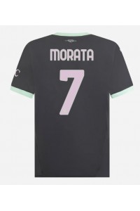 AC Milan Alvaro Morata #7 Fotballdrakt Tredje Klær 2024-25 Korte ermer